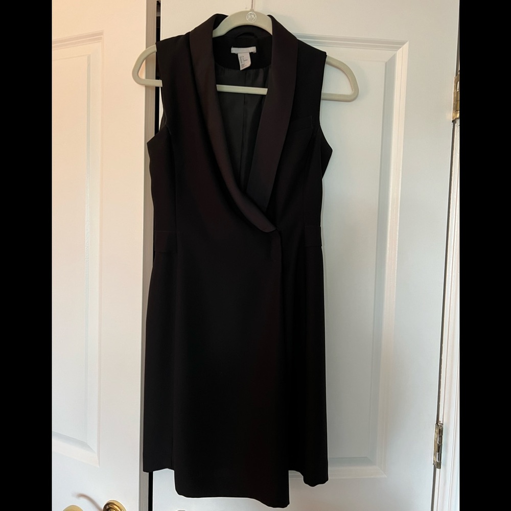 H&M sleeveless tuxedo dress size 6